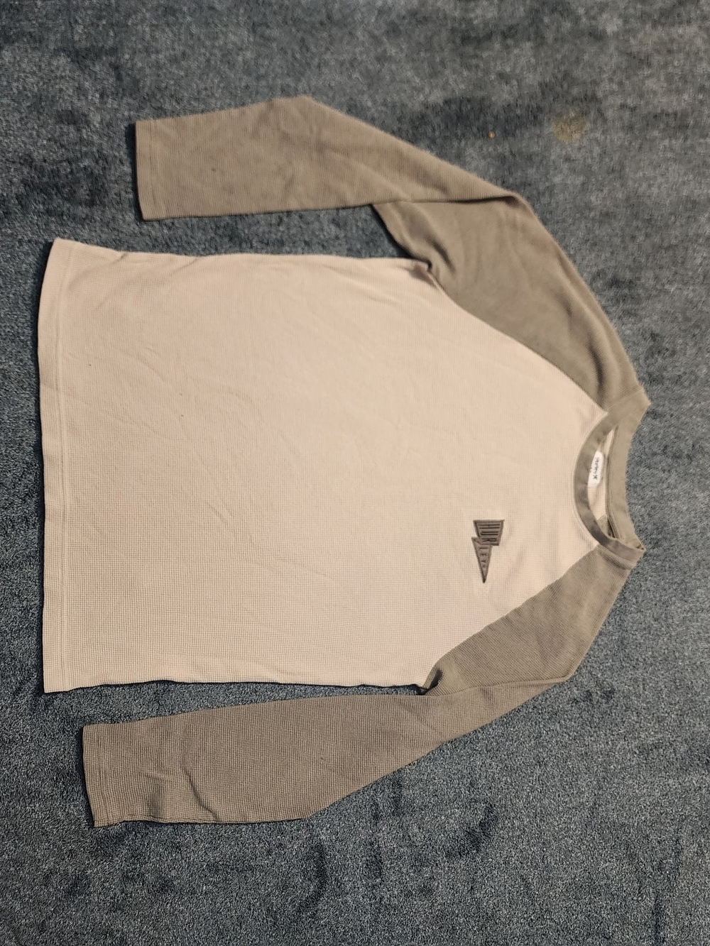 Hurley Two-Tone Crewneck Sweater - Light Gray & Gray